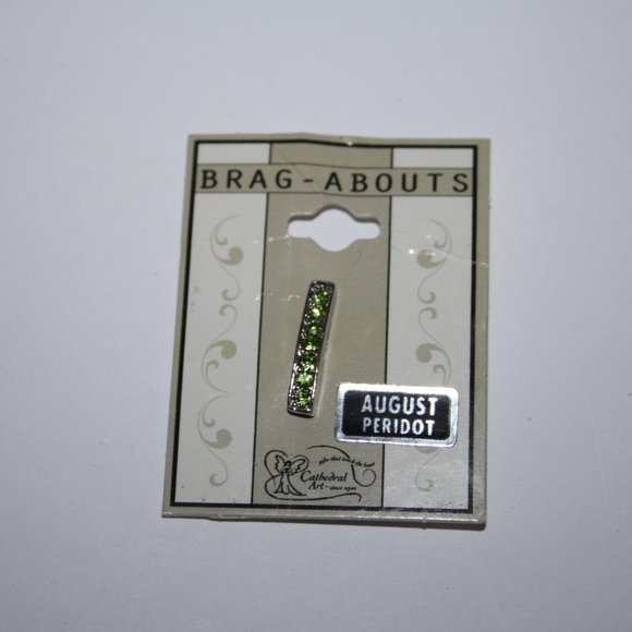 💚✨🔗 Brag Abouts Silver Pendant · August Birthstone · NWT - Picture 3 of 5